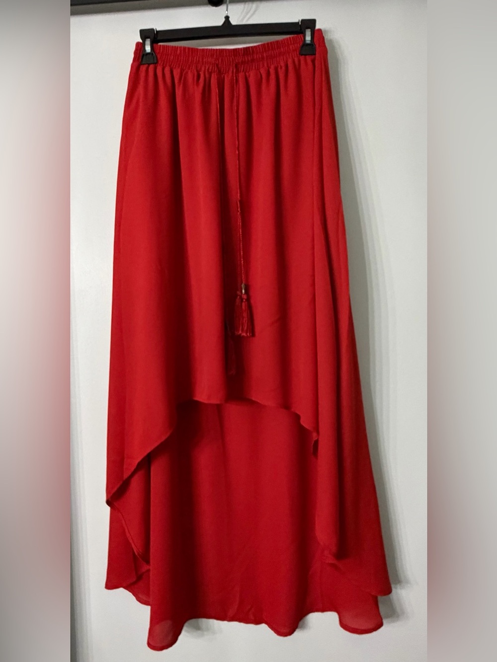 Rusty Red High-Low Maxi Skirt - Women